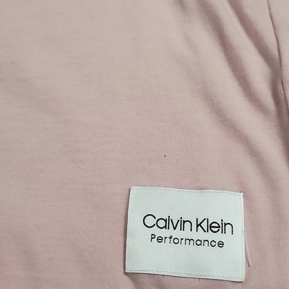 Calvin Klein Women's Light Pink Short Sleeve Tee - Picture 4 of 6